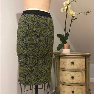Anthropologie Side Zip,slits Pencil Skirt Small